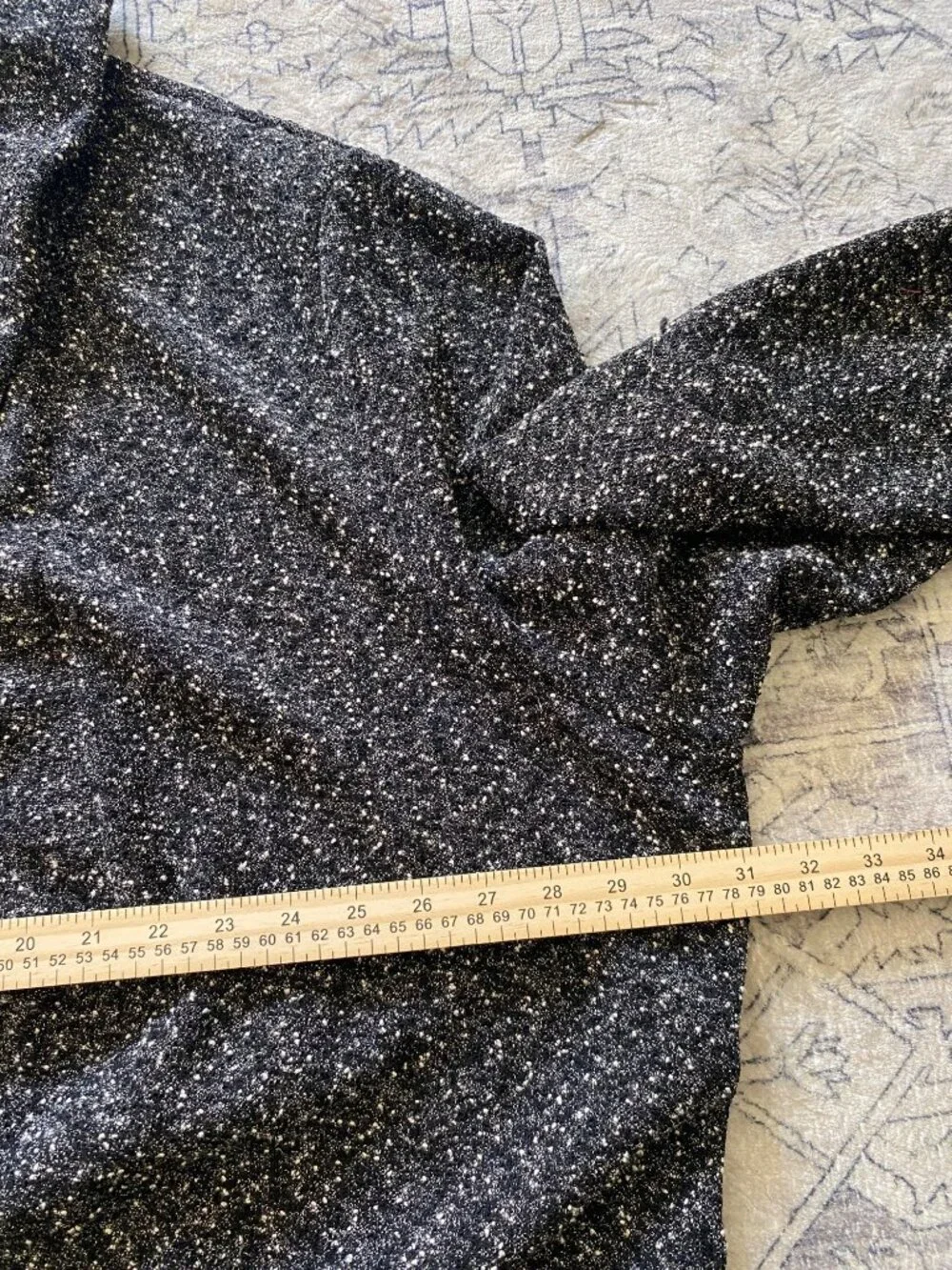 Roamans Womens Black & White Cardigan Jacket‎ Size 34W Button Front Textured Vtg
